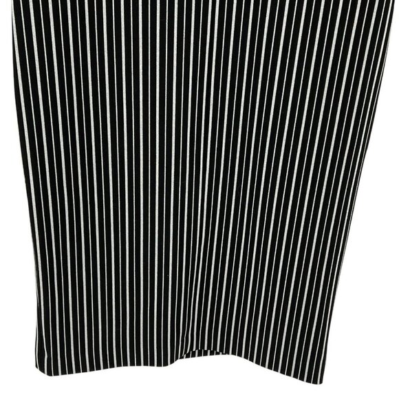 Banana Republic Women's Sheath Dress Size 6 Striped Black White S/S Work Career - Picture 8 of 16